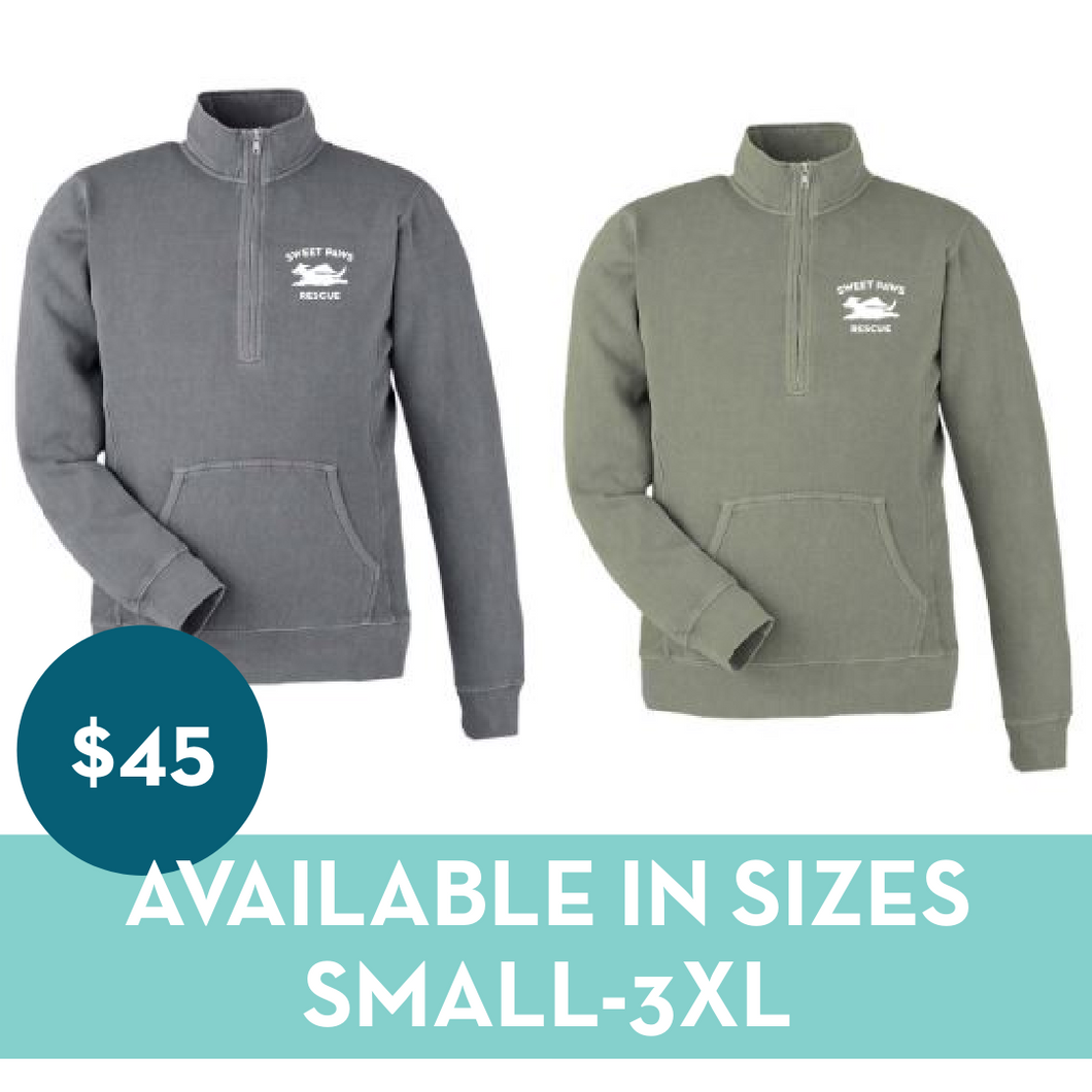 Unisex Quarter Zip Sweatshirt