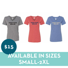 Load image into Gallery viewer, Women&#39;s Relaxed V-Neck Tee