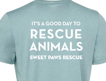 Load image into Gallery viewer, Unisex Bella Graphic Tee - It's a Great Day to Rescue Animals