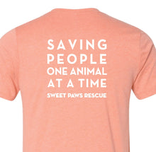 Load image into Gallery viewer, Unisex Bella Graphic Tee - Saving People One Animal at a Time