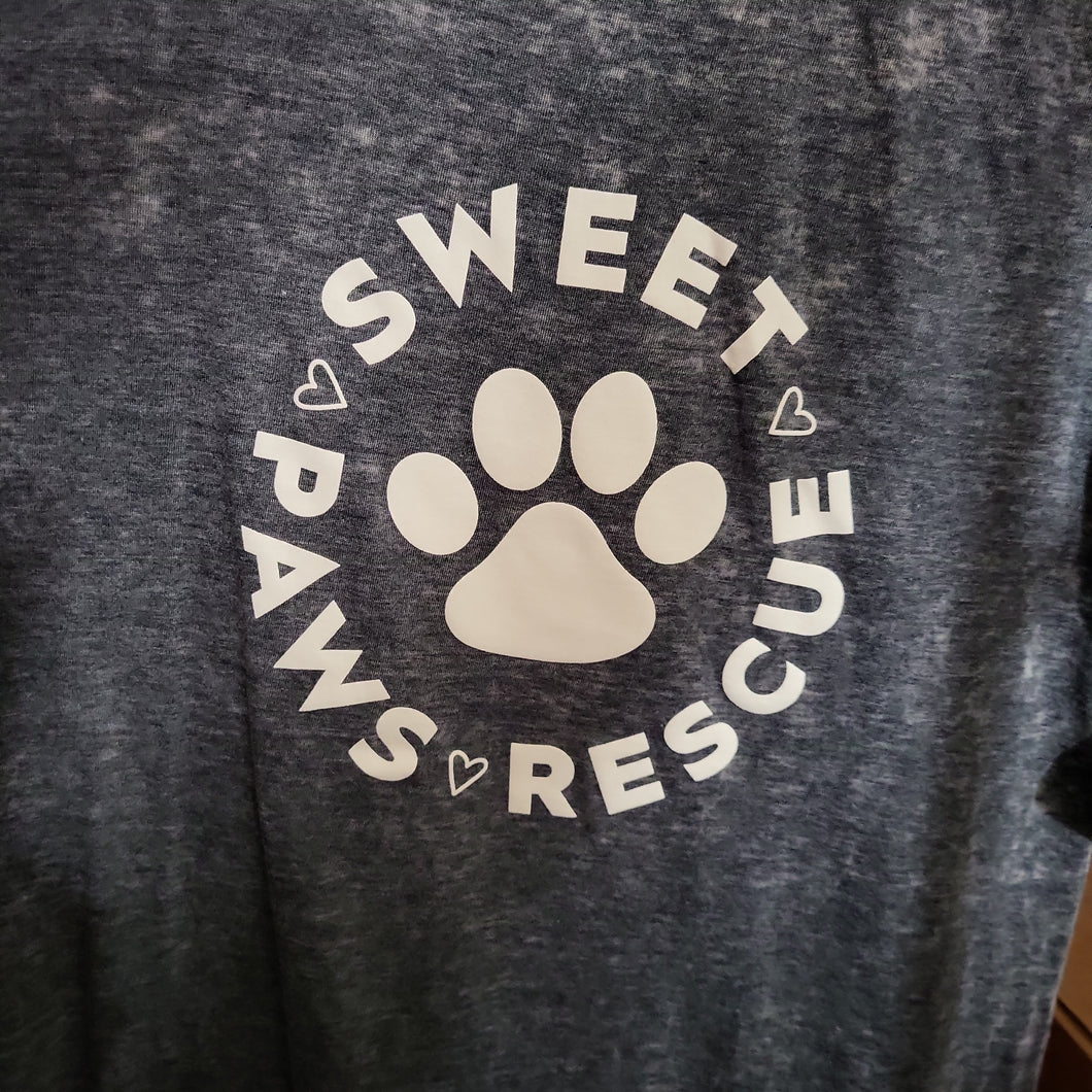 UNISEX paw-navy tee by Zen J. America