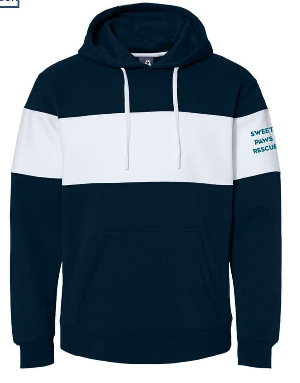 UNISEX Varsity Fleece Color block Hooded Sweatshirt with SPR logo